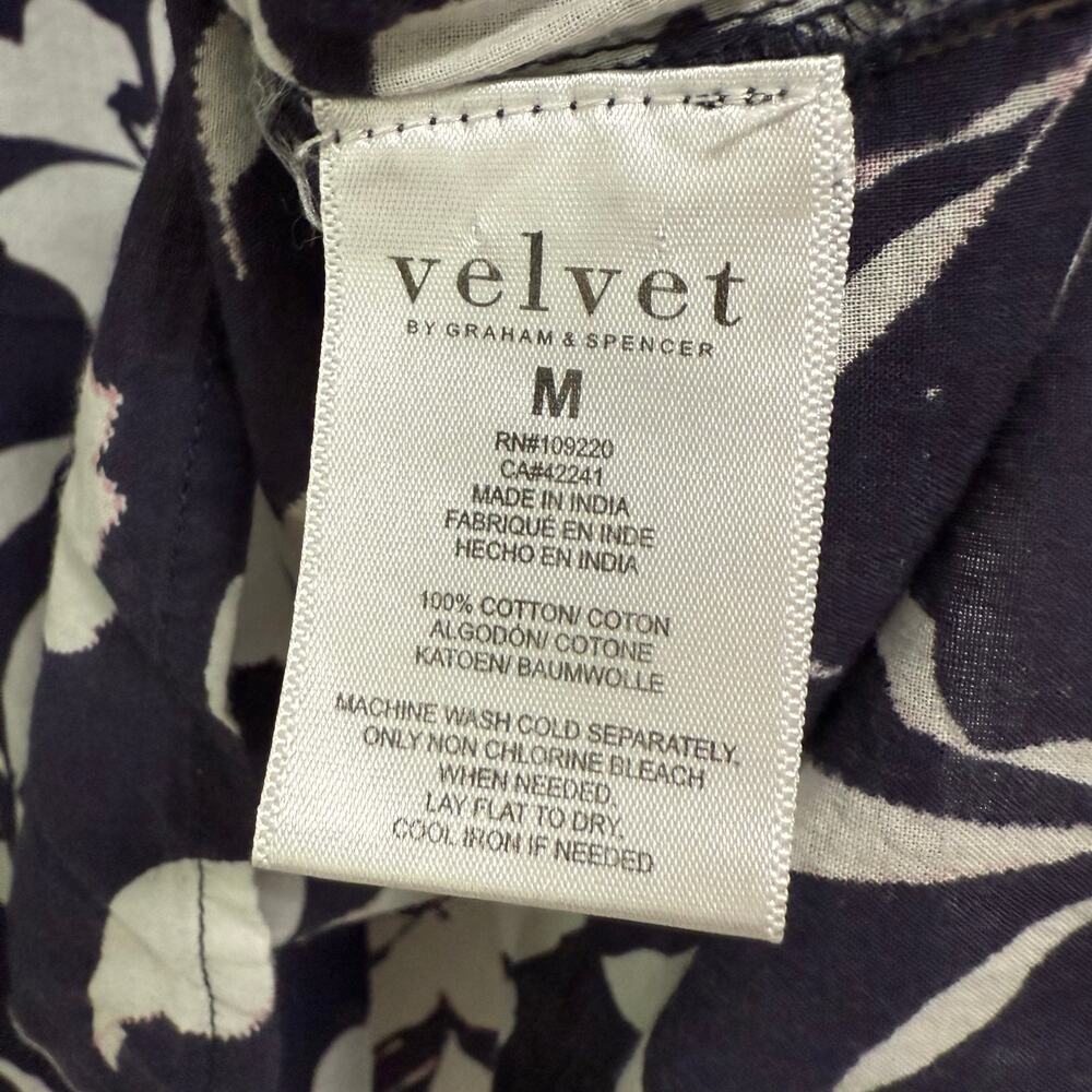 Velvet by Graham & Spencer Women's Floral Long Sleeve Top Size Medium - Picture 9 of 13